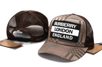 Burbery Snapback หมวก Hip Hop หมวกสีทึบหมวกตาข่าย