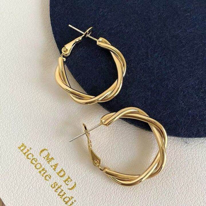 yp-new-twine-twists-hoop-earring-for-temperament-hyperbole-gold-color-metal-ear-jewelry-aros