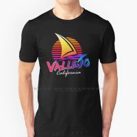 Vallejo , California T Shirt Cotton 6Xl Retrowave 90S Vallejo Ca Bay Area 80S Sunset Sail