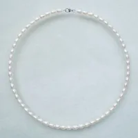 natural freshwater pearl necklace 5-6MM AA White pink purple with light joker clavicle necklace 925 sterling silver clasp