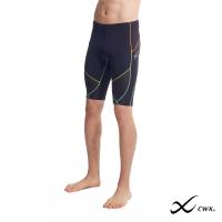 CW-X กางเกงผู้ชาย Stabilyx Ventilator Tri-Shorts Man รุ่น IC925T สีแถบเหลืองเขียว (YG)