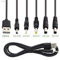 ❡◎✇ 0.5M 2M 5V USB type A Male to DC 3.5 1.35 4.0 1.7 5.5 2.1 5.5 2.5mm male plug extension power cord supply Jack cable connector