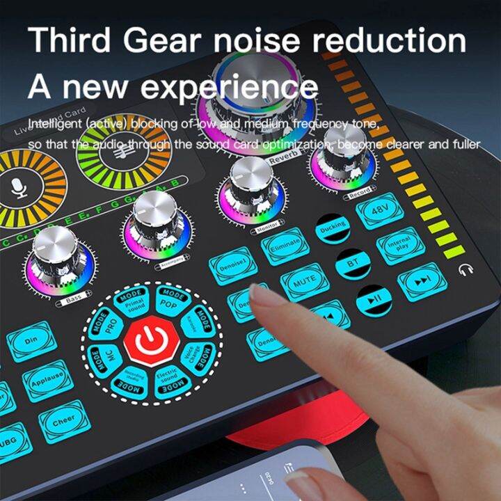 live-sound-card-soundcard-bluetooth-microphone-mixer-voice-changer-live-streaming-sound-mixer-karaoke-home