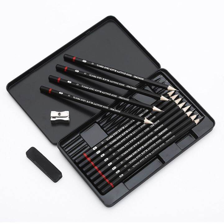 Portable Drawing Pencils Set Artist Sketching Tools Kit Beginners ...