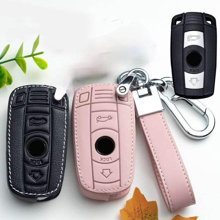 hot-cppppzlqhen-561-หนัง-remote-key-shell-สำหรับ-bmw-e61-e90-e82-e70-e71-e87-e88-e89-x5-x6สำหรับ1-3-5-6-series-หนัง3ปุ่ม-key-case