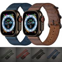 สายนาฬิกาชุด8 7 6 Se 5 4 3 2 1หนังสายรัดสำหรับ IWatch 7หนังเครซีฮอร์สวงดนตรีสำหรับ Iwatch 45Mm 41Mm 38Mm 40Mm 44Mm 42Mm