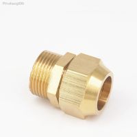 Flare Tube OD 19mm x 3/4 BSP Male Brass Connector Union Pneumatic Fitting With Nut