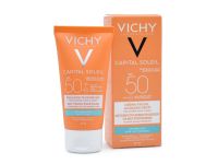 ของแท้ Vichy ideal capital soleil velvety face fluid dry touch spf50 50ml