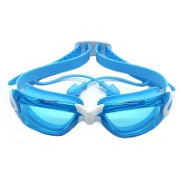 Children Swimming Goggles with Conjoined Ear Plug HD Anti-seeping Swimming Glasses Boys Girls UV400 Anti-fog Swimming Eyewear