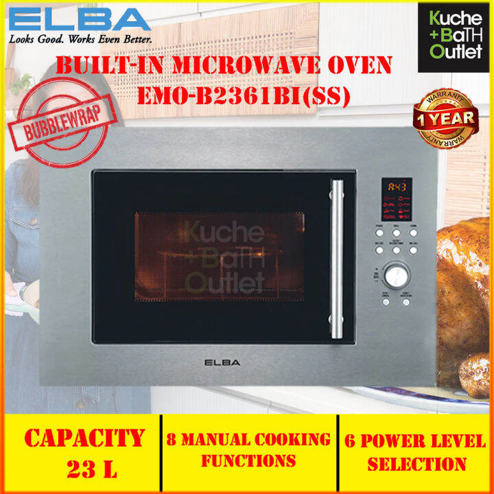 🔥READY STOCK🔥ELBA EMOB2361BI(SS) 23L BUILTIN MICROWAVE+ELECTRIC OVEN