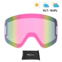 Magnetic Ski Goggles Lens Anti-fog UV400 Multiple Colors Replacement Lens Night Vision Yellow Lens Snow Skiing Glasses Lenses