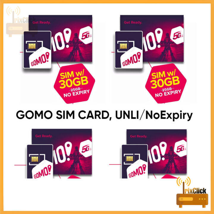 Gomo no Load Expire 20Gb & 30Gb available Lazada PH