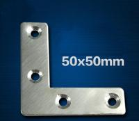 ♕♨ 20 Pieces 50x50x15mm Stainless Steel Right Angle Plate Corner Bracket Thinckness 1.5mm