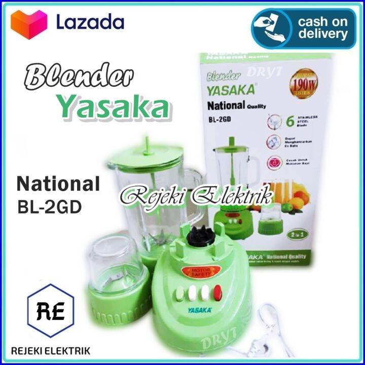 Blender Yasaka BL2GD Blender Kaca 2in1 National Quality Murah