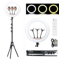 45cm LED Ring Light 18 Inch Profissional Photography Lighting Dimmable Selfie Lamp with Tripod Stand Phone Holder For Video Live