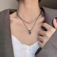 มาใหม่ Fashion necklace สร้อยคอเงินแท้925 เวอร์ชั่นเกาหลีแฟชั่น Style รูปแบบใหม่