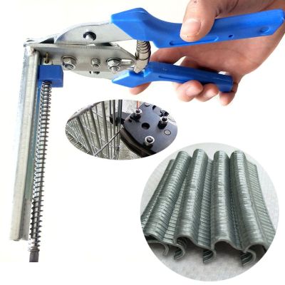 CIFbuy 1Pc Hog Ring Plier Tool and 600pcs M Clips Chicken Mesh Cage Wire Fencing Crimping Solder Joint Welding Repair Hand Tools