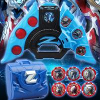 Blue Ultraman Z Zeta Creative Transformers Toy With Toy Transformer Medal Sound Lighting J1F3
