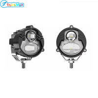 THINKMAX,2023New!!มอเตอร์ไซค์ไฟหน้ารถมอเตอร์ไซค์แบบ LED 12V 28W 1000LM สองสี3500K สีเหลือง6000K หลอดไฟตัดหมอกแบบเปลี่ยนได้ขับรถสีขาว