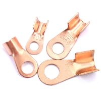 OT Type Wire Terminal Copper Nose Lugs Crimp Open Mouth Cable End Connector 30/60/100/150A Crimping Ring wire terminal connector Electrical Connectors