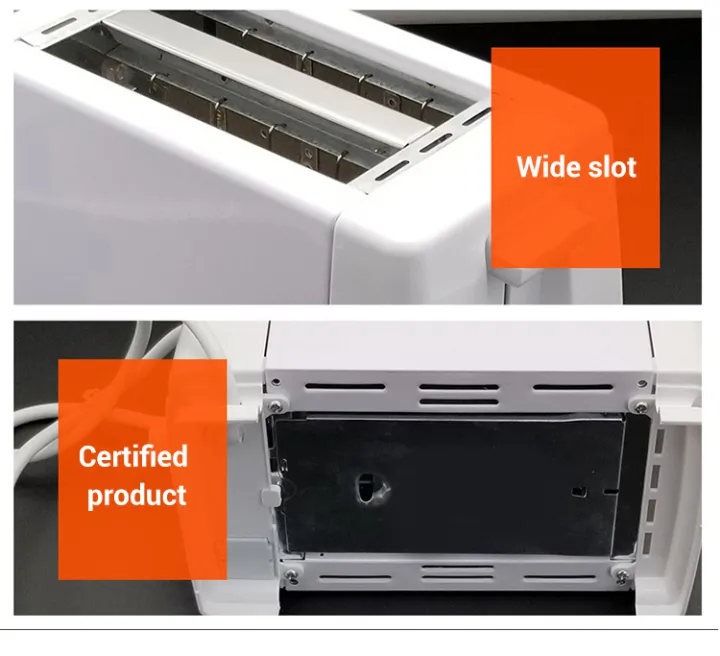 ( Atis shop ) Automatic Toaster 2 Slices Stainless Steel Multi Function