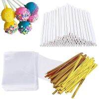 100PC lollipop stick Bar Cake Bar Packaging Bag Gold Silver Metal Twist for Making  Cake Lollipop Candy Chocolate and Cookies Cables Converters