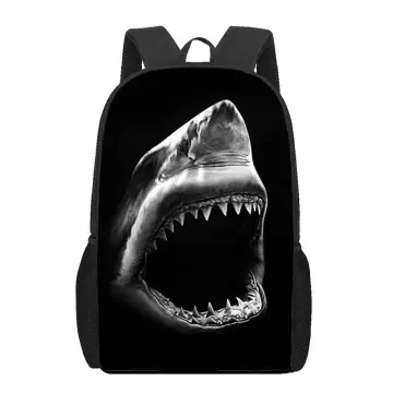 3d Print Backpack, Shark Print, (shark)