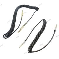 1.5m/3M 3.5mm Male to Male Jack Audio spring connector Cable stereo Audio Aux For Car Headphone Speaker extension Wire Cord YB8TH