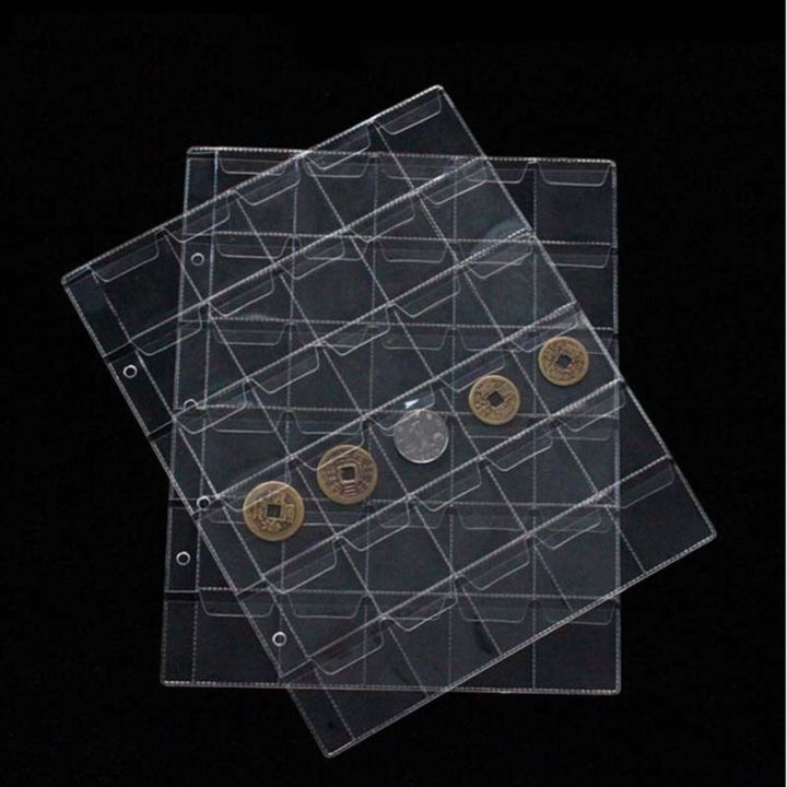 30-pockets-252x200mm-coin-album-page-folder-clear-pockets-coin-storage-album-pages-photo-albums