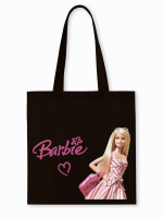 กระเป๋าผ้า Barbie กระเป๋าผ้าพิมพ์ลาย กระเป๋าผ้าCotton 100%