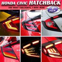 ไฟท้ายไฟ LED อุปกรณ์เสริมรถยนต์ชุดประกอบสำหรับฮอนด้า Civic Hatchback 2018-2021ประเภท R ไฟท้าย Dynamic DRL