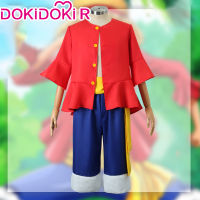 Luffy คอสเพลย์อะนิเมะ Luffy คอสเพลย์เครื่องแต่งกาย [XS-3XL]DokiDoki-R Luffy ชุดผู้ชายคอสเพลย์ Luffy Christmas Plus ขนาด