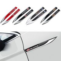 Hot New 2PCS Car Styling Metal Car Side Fender Decoration 3D Marker Sticker