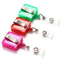 【CW】 Retractable Lanyard Clip 10pcs/pack for School Education Employees Credentials Badges Reel Pass ID Card Holder