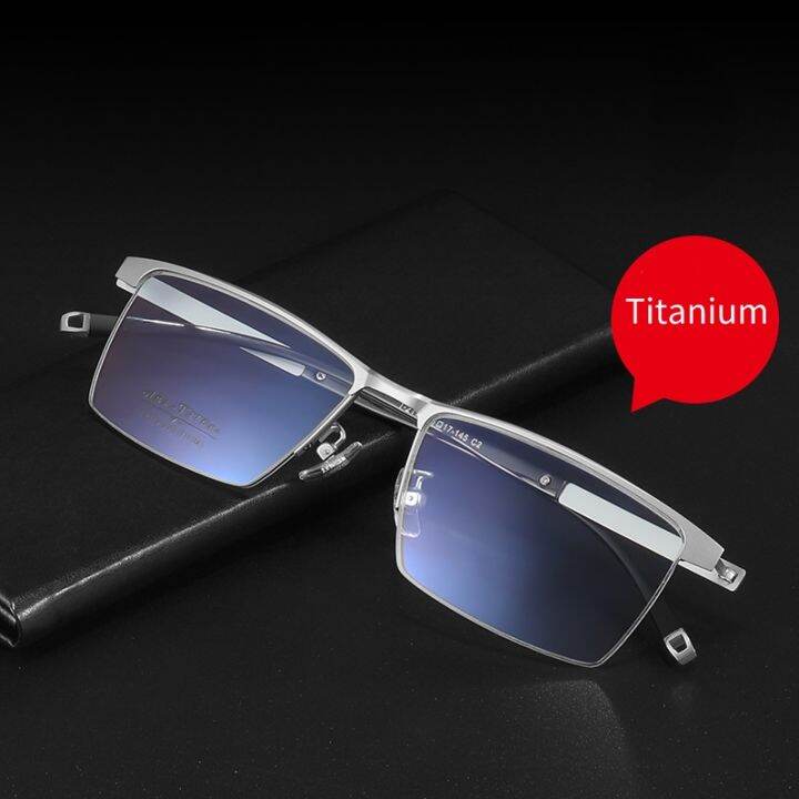 Titanium Eyeglasses Frame Men Comfortable Big Face Ultra Light Frame Flexible Eyeglasses Frame 4796