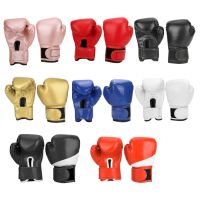 1 Pair Child Boxing Gloves Kids Training Fighting Gloves Muay Thai Sparring Punching Kickboxing Breathable PU Flame Gloves