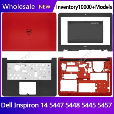 Original For Dell Inspiron 14 5447 5448 5445 5457 Laptop LCD back cover Front Bezel Hinges Palmrest Bottom Case A B C D Shell