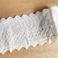 【HOT】❏ YACKALASI Cotton Eyelet Embroidered Fabrics Voile Trims Diy 11.5cm