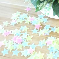 3D Self adhesive Wall Sticker Star Luminous Wall Fluorescent Sticker Bedroom Room Layout Christmas Home Wall Decoration