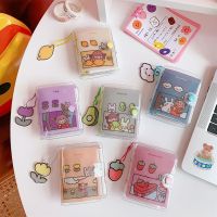 Cute Transparent Mini Loose-leaf Notebook Creative Portable Pocket Hand Book 3 Ring Binder Kawaii School Supplies Stationery Note Books Pads