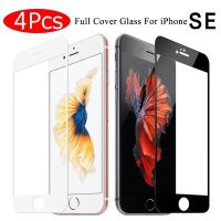 4Pcs Full Cover Tempered Glass On For iPhone SE 2020 Screen Protector Protective Film For iPhone SE