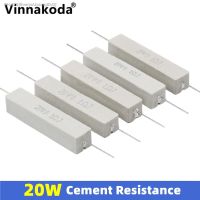 ☈ﺴ♧ 2PCS 20W cement resistor 1 R/ 2.5/2/2.2/3/4/5/8/10/30/33/200R 220R 300R 470R ceramic resistor