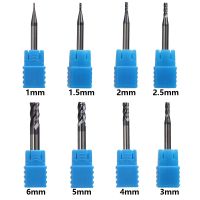 1 PC Endmill Cutting 4 Flute Mill 1 / 1.5 / 2 / 2.5 / 3/4/5/6mm โลหะผสมคาร์ไบด์ทังสเตนเหล็กกัดตัด End Mill Metal Cutter