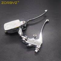 ZORBYZ Universal 78" 22mm Chrome Handlebar Control Reservoir 14mm Bore Brake Clutch Levers Fit for Harley Honda Suzuki Kawasaki