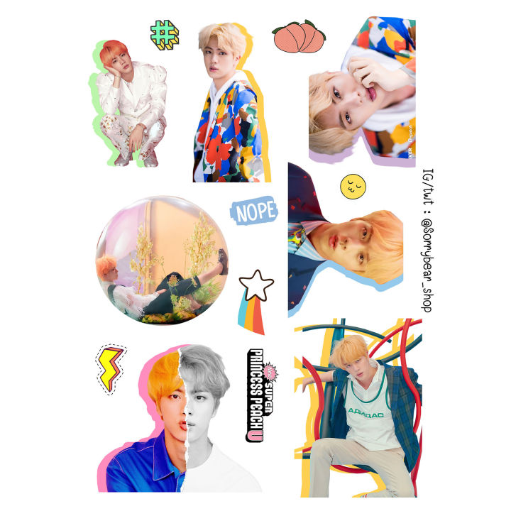 bts-sticker-non-die-cut-สติ๊กเกอร์-bts-ไม่ไดคัท-กันน้ำ-เรซิ่น