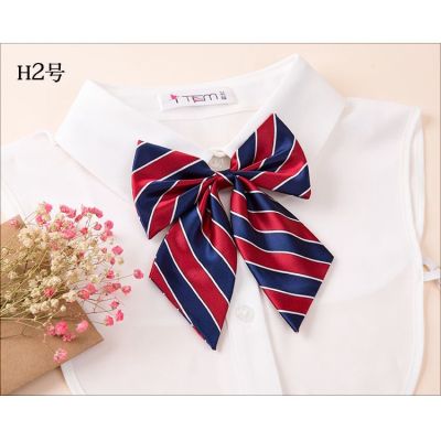 Work Clothes Tie Flower Korean Version Bank Professional Wear ormal Floral Shirt Female Bow Staff