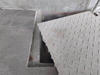 FRP FibreGlass Checkered Plate Manhole Top Cover ฝาแมนโฮลปิดบ่อครอบท่อพักระบายน้ำไฟเบอร์กล๊าสกันลื่นสั่งตัดตามขนาด