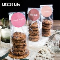 LBSISI Life 50pcs Transparent Cookies Plastic Bags Chocolate Dessert Nougat Candy Snack For Birthday Wedding Party Packing Gift Wrapping  Bags