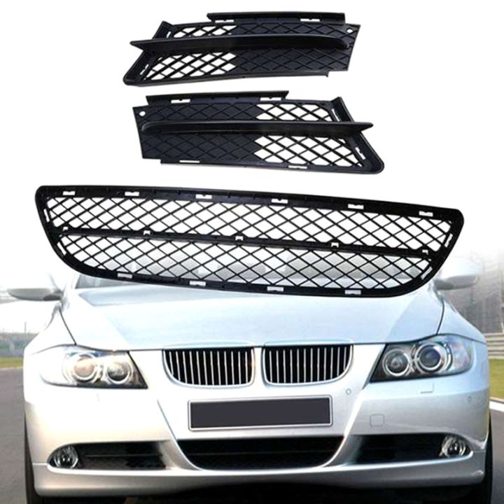 Front Bumper Lower Center Grille Mesh Fog Lamp Frame Trim Accessories ...