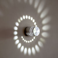 3W Modern Minimalist LED Wall Light Spiral Sconce K Decor Energy Saving